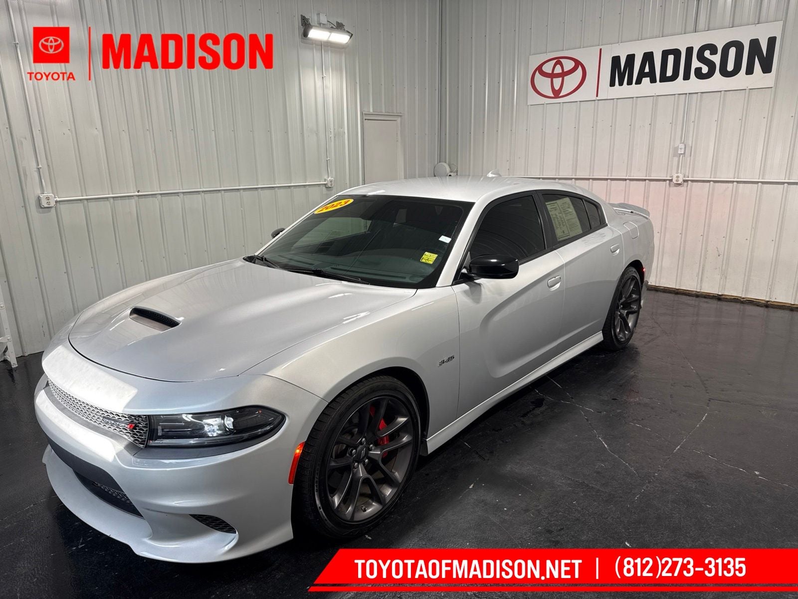 2023 Dodge Charger R/T in Triple Nickel Clearcoat — front three-quarter view